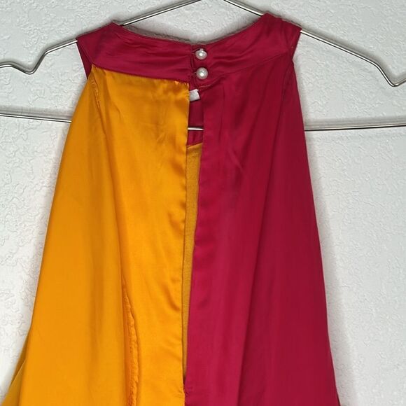 NWT Anthropologie Pinnacle by Shruti Sancheti Colorblock Ruffle Dress Large - Picture 9 of 16